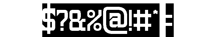 Universe Protector-Inverse Font OTHER CHARS