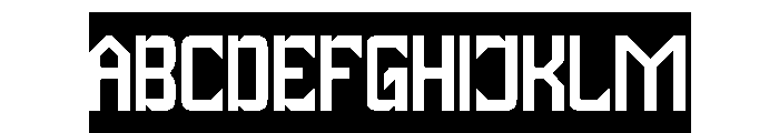 Universe Protector-Inverse Font UPPERCASE