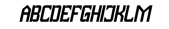 Universe Protector Italic Font UPPERCASE