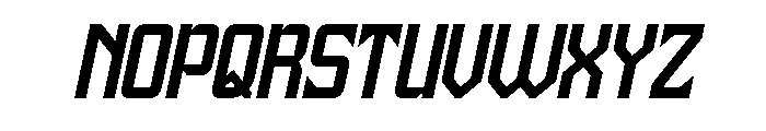 Universe Protector Italic Font UPPERCASE