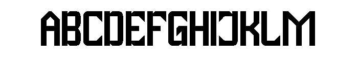 Universe Protector Font UPPERCASE