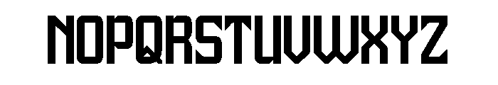 Universe Protector Font UPPERCASE