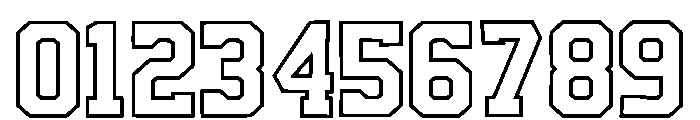 University Pride Regular Font OTHER CHARS