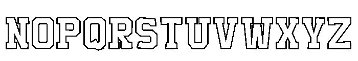 University Pride Regular Font UPPERCASE