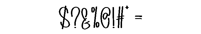 Unlimited Alphabet Font OTHER CHARS