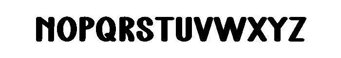 Unstable Font UPPERCASE