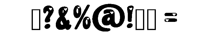 Until Love You Regular Font OTHER CHARS