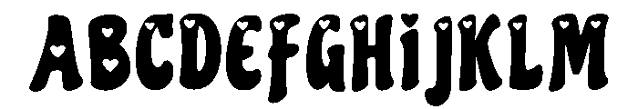 Until Love You Regular Font UPPERCASE