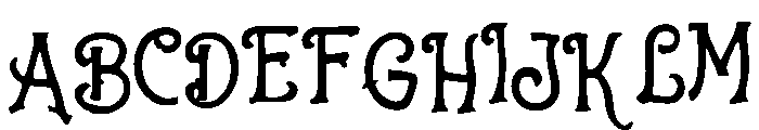 Unusual Font UPPERCASE