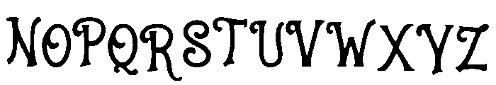 Unusual Font UPPERCASE
