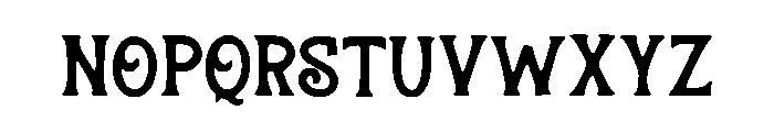 Unusual Font LOWERCASE