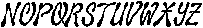 UN Astilla Italic otf (400) Font UPPERCASE