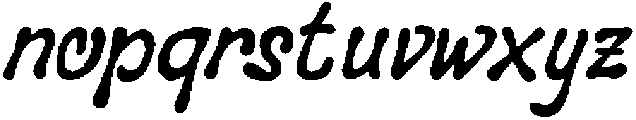 UN Astilla Italic otf (400) Font LOWERCASE