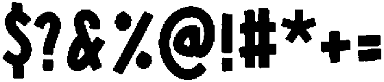 UN Trackvia Rough Display otf (400) Font OTHER CHARS