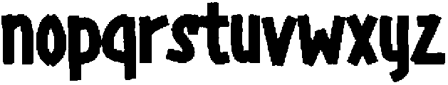 UN Trackvia Rough Display otf (400) Font LOWERCASE