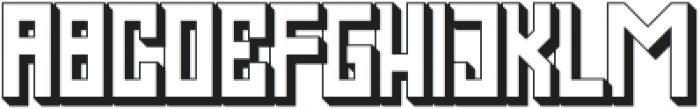 UNIFIED-3D otf (400) Font LOWERCASE