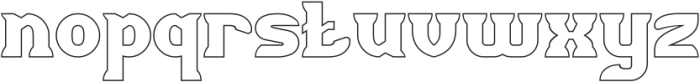 UNLIMITED-Hollow otf (400) Font LOWERCASE