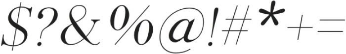 Un Fleur Italic otf (400) Font OTHER CHARS
