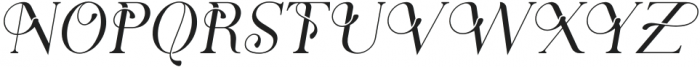 Un Fleur Italic otf (400) Font UPPERCASE