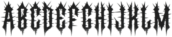 Unburied Two otf (400) Font UPPERCASE