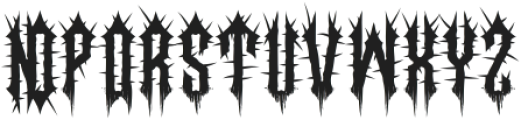 Unburied Two otf (400) Font UPPERCASE
