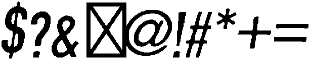 Unchained Spaghetti Italic otf (400) Font OTHER CHARS