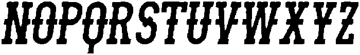 Unchained Spaghetti Italic otf (400) Font UPPERCASE