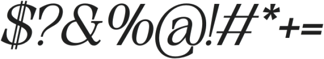 Unclare Bold Italic otf (700) Font OTHER CHARS