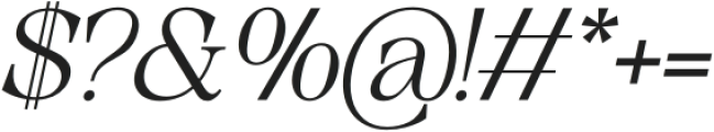 Unclare Semibold Italic otf (600) Font OTHER CHARS