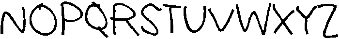 Uncle Busy Regular otf (400) Font UPPERCASE