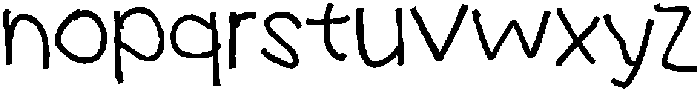 Uncle Busy Regular otf (400) Font LOWERCASE