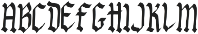 Undead Display Regular otf (400) Font UPPERCASE