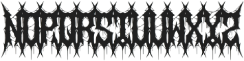 Undeath otf (400) Font LOWERCASE