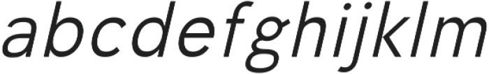 Undeka Light Italic otf (300) Font LOWERCASE