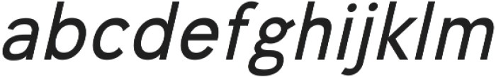 Undeka Regular Italic otf (400) Font LOWERCASE