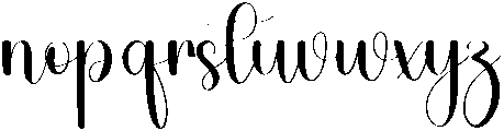 Underline Regular otf (400) Font LOWERCASE
