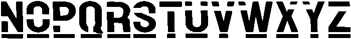 Underline Regular otf (400) Font LOWERCASE