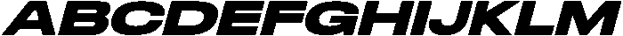 UnderratedItalic- otf (700) Font UPPERCASE