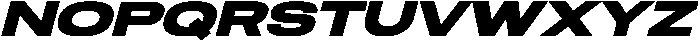 UnderratedItalic- otf (700) Font UPPERCASE