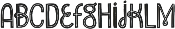 Undersong Inline otf (400) Font LOWERCASE