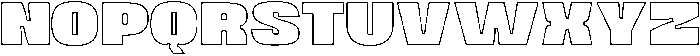 Uneko Bold Outline otf (700) Font UPPERCASE