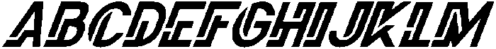 Unera Italic otf (400) Font UPPERCASE
