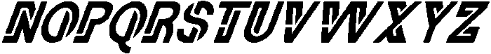 Unera Italic otf (400) Font UPPERCASE
