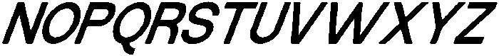 Unera Italic otf (400) Font LOWERCASE