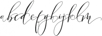 UnforgettableSwashes4 otf (400) Font LOWERCASE