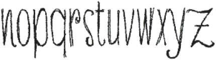 Unfug - Wiggly Rough otf (400) Font LOWERCASE