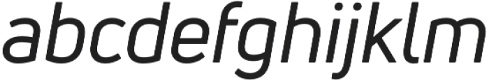 Uni Neue Regular Italic otf (400) Font LOWERCASE