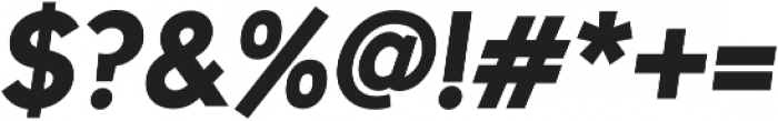 Uni Sans Bold Italic otf (700) Font OTHER CHARS