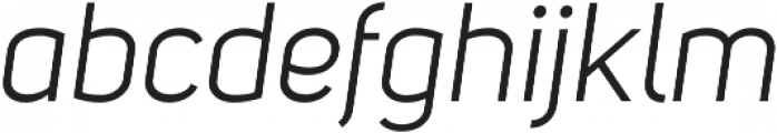 Uni Sans Book Italic ttf (400) Font LOWERCASE