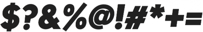 Uni Sans Heavy Italic otf (800) Font OTHER CHARS